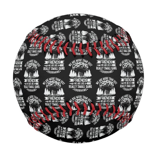 Wir sind mehr als nur Camping-Freunde Baseball (Rückseite)