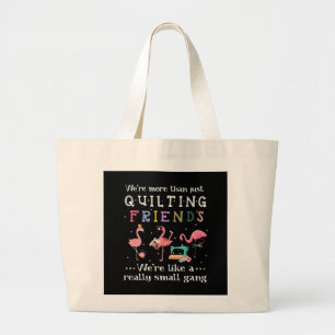 Wir sind mehr als nur Freunde zu quiltieren Jumbo Stoffbeutel