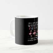 Wir sind mehr als nur Freunde zu quiltieren Kaffeetasse (Vorderseite Links)