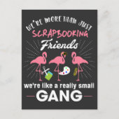 Wir sind mehr als nur Scrapbooking Freunde Flaming Postkarte (Vorderseite)