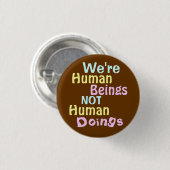 Wir sind Menschen! Button (Vorne & Hinten)