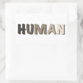 Wir sind Menschen | Eine globale Gemeinschaft Rechteckiger Aufkleber (Tasche)