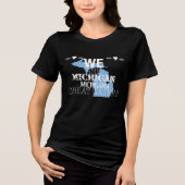 Wir sind Michigan Michigama Great Waters Tri-Blend Shirt (Vorderseite)