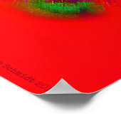 Wir sind mit Ihnen unterstützen Diversity Herz abs Poster (Ecke)