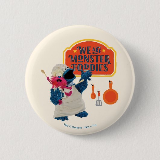 Wir sind Monster-Feinschmecker Button (Vorderseite)
