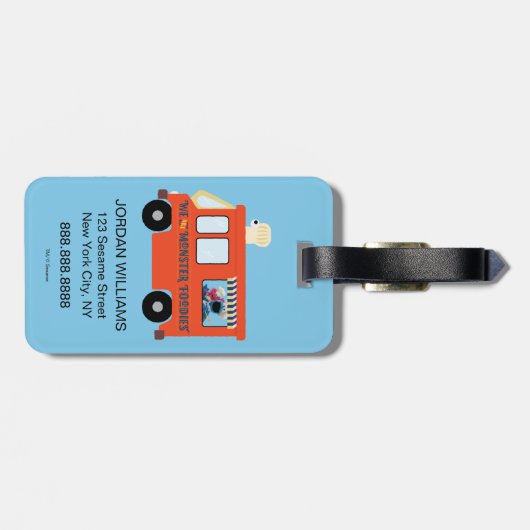 Wir sind Monster-Feinschmecker Gepäckanhänger (Rückseite horizontal)