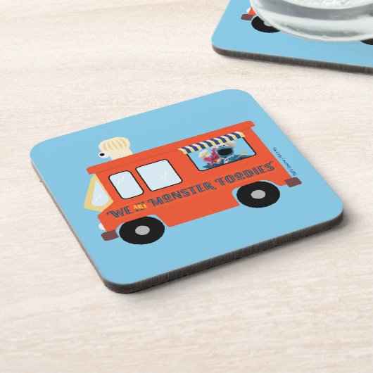 Wir sind Monster-Feinschmecker Getränkeuntersetzer (Linke Seite)