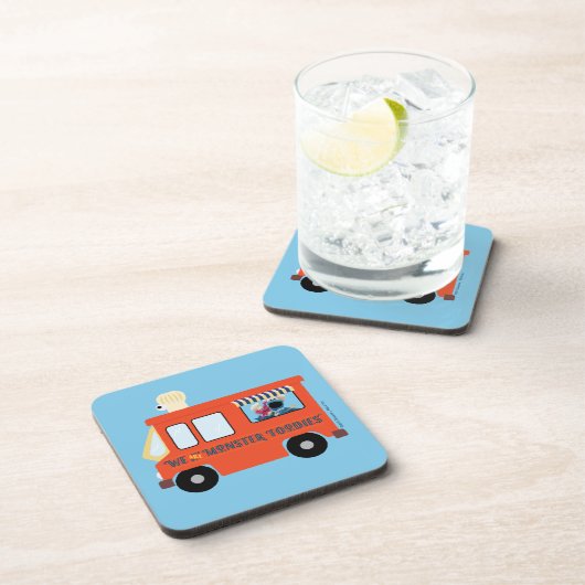 Wir sind Monster-Feinschmecker Getränkeuntersetzer (Rechte Seite)