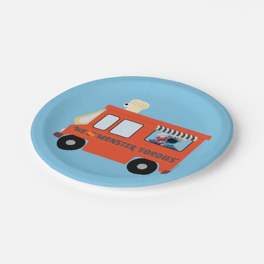 Wir sind Monster-Feinschmecker Pappteller (Schrägansicht)