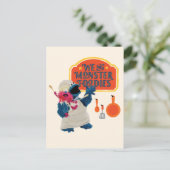 Wir sind Monster-Feinschmecker Postkarte (Stehend Vorderseite)