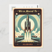 Wir sind nach Alabama gezogen | Vintage Postkarte (Vorne/Hinten)
