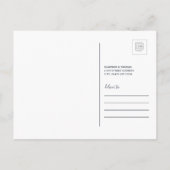 Wir sind nach Delaware gezogen Einladungspostkarte (Rückseite)