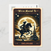 Wir sind nach Delaware gezogen | Vintage Postkarte (Vorne/Hinten)