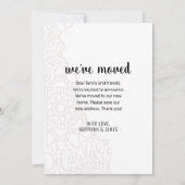 Wir sind nach Delaware-Staat umgezogen, Floral Man Ankündigung (Rückseite)