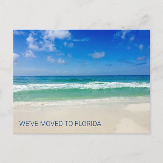 Wir sind nach Florida Destin Beach Foto umgezogen Postkarte (Vorderseite)