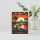 Wir sind nach Florida gezogen | Vintage Postkarte (Stehend Vorderseite)