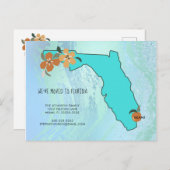 Wir sind nach Florida übergegangen Ankündigungspostkarte (Vorne/Hinten)