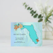 Wir sind nach Florida übergegangen Ankündigungspostkarte (Stehend Vorderseite)