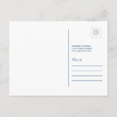 Wir sind nach Hawaii gezogen Einladungspostkarte (Rückseite)