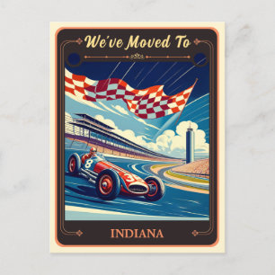 Wir sind nach Indiana gezogen Vintage-Postkarte Postkarte