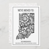 Wir sind nach Indiana Staat gegangen, Floral Manda Ankündigung (Vorne/Hinten)