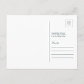 Wir sind nach Kalifornien gezogen Einladungspostkarte (Rückseite)