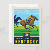 Wir sind nach Kentucky gezogen Einladungspostkarte (Vorne/Hinten)