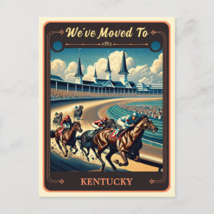 Wir sind nach Kentucky gezogen   Vintage Postkarte