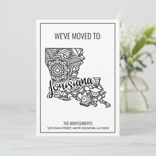 Wir sind nach Louisiana Staat gegangen, Floral Man Ankündigung (Stehend Vorderseite)