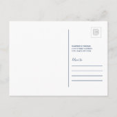 Wir sind nach Massachusetts gezogen Einladungspostkarte (Rückseite)