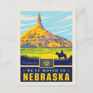Wir sind nach Nebraska gezogen Einladungspostkarte