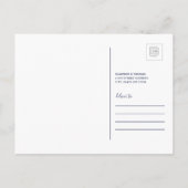 Wir sind nach Nebraska gezogen Einladungspostkarte (Rückseite)