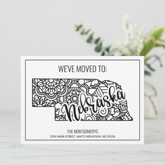 Wir sind nach Nebraska-Staat umgezogen, Floral Man Ankündigung (Stehend Vorderseite)
