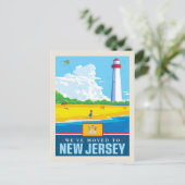 Wir sind nach New Jersey gezogen Einladungspostkarte (Stehend Vorderseite)