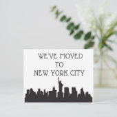Wir sind nach New York City gezogen Postkarte (Stehend Vorderseite)