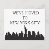 Wir sind nach New York City gezogen Postkarte (Vorderseite)
