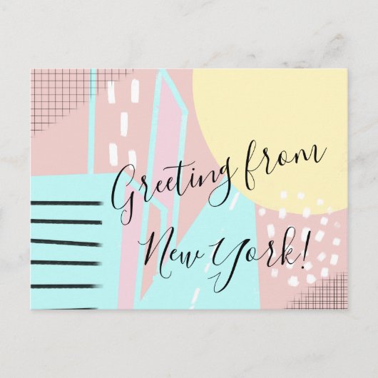 Wir sind nach New York gezogen Postkarte (Vorderseite)