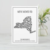 Wir sind nach New Yorker Staat Floral Mandala gezo Ankündigung (Stehend Vorderseite)