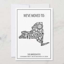 Wir sind nach New Yorker Staat Floral Mandala gezo Ankündigung