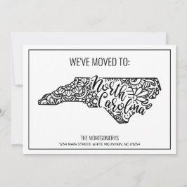 Wir sind nach North Carolina Staat Floral Mandala  Ankündigung