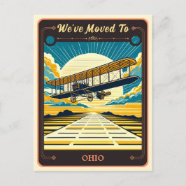 Wir sind nach Ohio gezogen | Vintage Postkarte