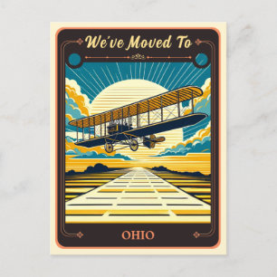 Wir sind nach Ohio gezogen Vintage-Postkarte Postkarte