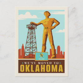 Wir sind nach Oklahoma gezogen Einladungspostkarte