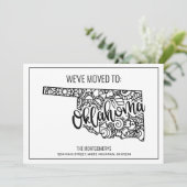 Wir sind nach Oklahoma Staat Floral Mandala überge Ankündigung (Stehend Vorderseite)