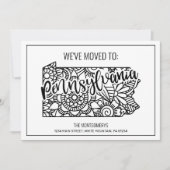 Wir sind nach Pennsylvania Staat Floral Mandala üb Ankündigung (Vorderseite)