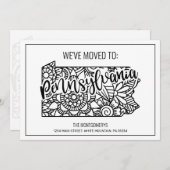 Wir sind nach Pennsylvania Staat Floral Mandala üb Ankündigung (Vorne/Hinten)