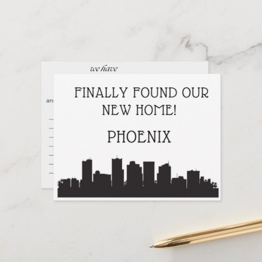 Wir sind nach Phoenix übergegangen Postkarte (Vorderseite/Rückseite Beispiel)
