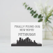 Wir sind nach Pittsburgh übergegangen Postkarte (Stehend Vorderseite)