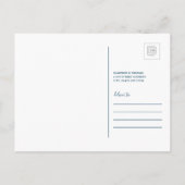 Wir sind nach Rhode Island gezogen Einladungspostkarte (Rückseite)