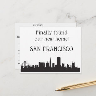 Wir sind nach San Francisco gezogen Postkarte